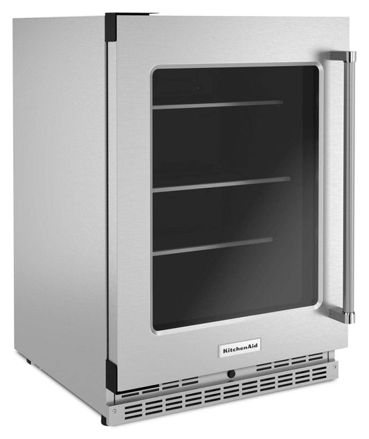 Réfrigérateur KitchenAid de 24 po et de 5,2 pi³ sous le comptoir - acier inoxydable - KURL314KSS | KitchenAid 24 5.2 Cu. Ft. Undercounter Refrigerator - Stainless Steel - KURL314KSS