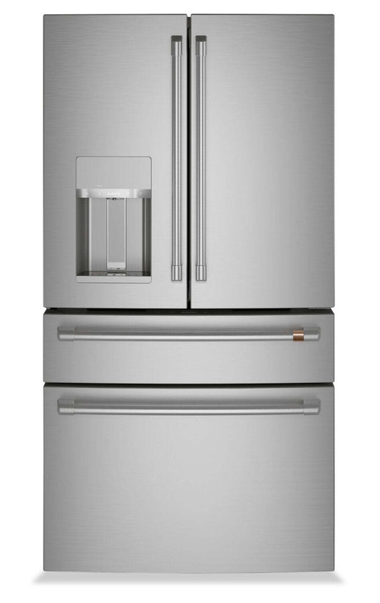 Réfrigérateur Café de 36 22,3 pi³ à 4 portes - acier inoxydable - CXE22DP2PS1 | Cafe 36 22.3 Cu. Ft. Quad Door Refrigerator - Stainless - CXE22DP2PS1
