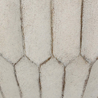 Lampe de table en résine texturée 24 crème|Lampe de table de 24 po en résine texturée crème