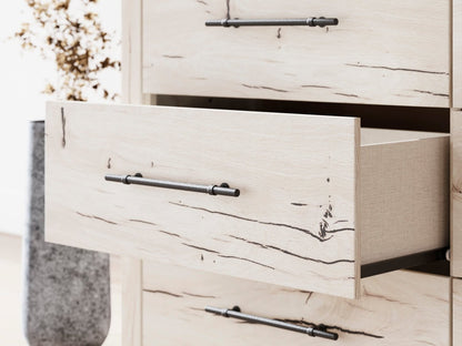 Commode à 6 tiroirs pour chambre à coucher Derekson, 58,7 L x 36,5 H - Blanc rustique | Commode de chambre à coucher Derekson de 58,7 po (L) x 36,5 po (H) à 6 tiroirs - blanc rustique