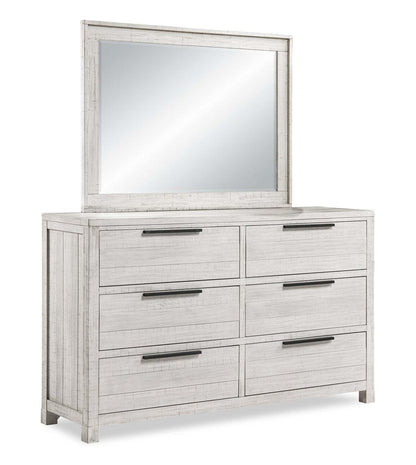 Miroir de commode de chambre à coucher Haven - Blanc | Miroir de commode de chambre à coucher Haven - blanc