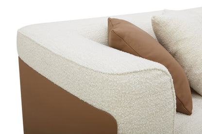 Tribeca 4 pièces sectionnel droit - perle | Sofa sectionnel de droite Tribeca 4 pièces - perle