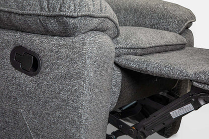 Fauteuil inclinable Chandler de 37 po en tissu de chenille - gris