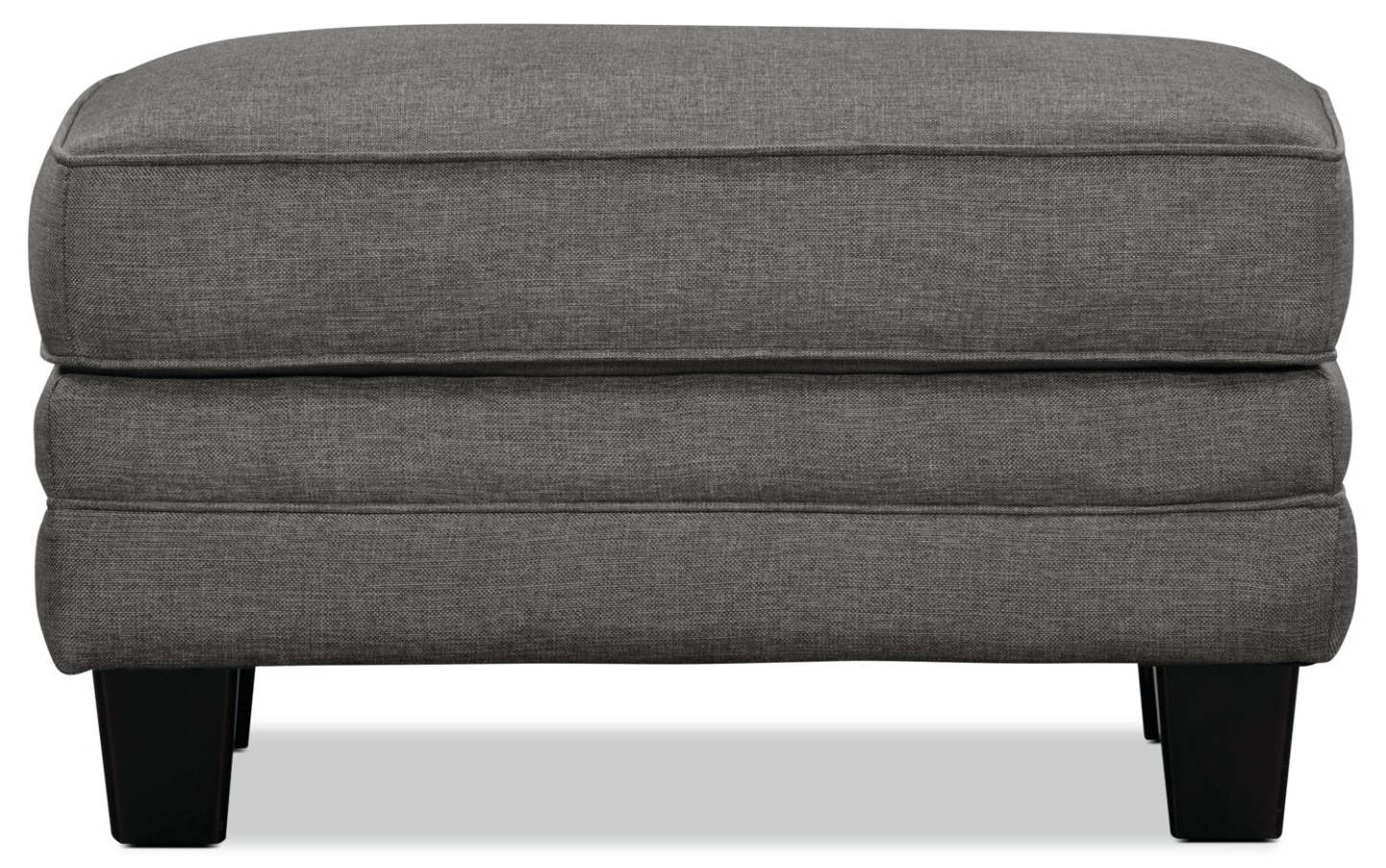 Made in Canada Tula 35 Fabric Ottoman - Steel Grey | Pouf Tula de 35 po fabriqué au Canada en tissu - gris acier