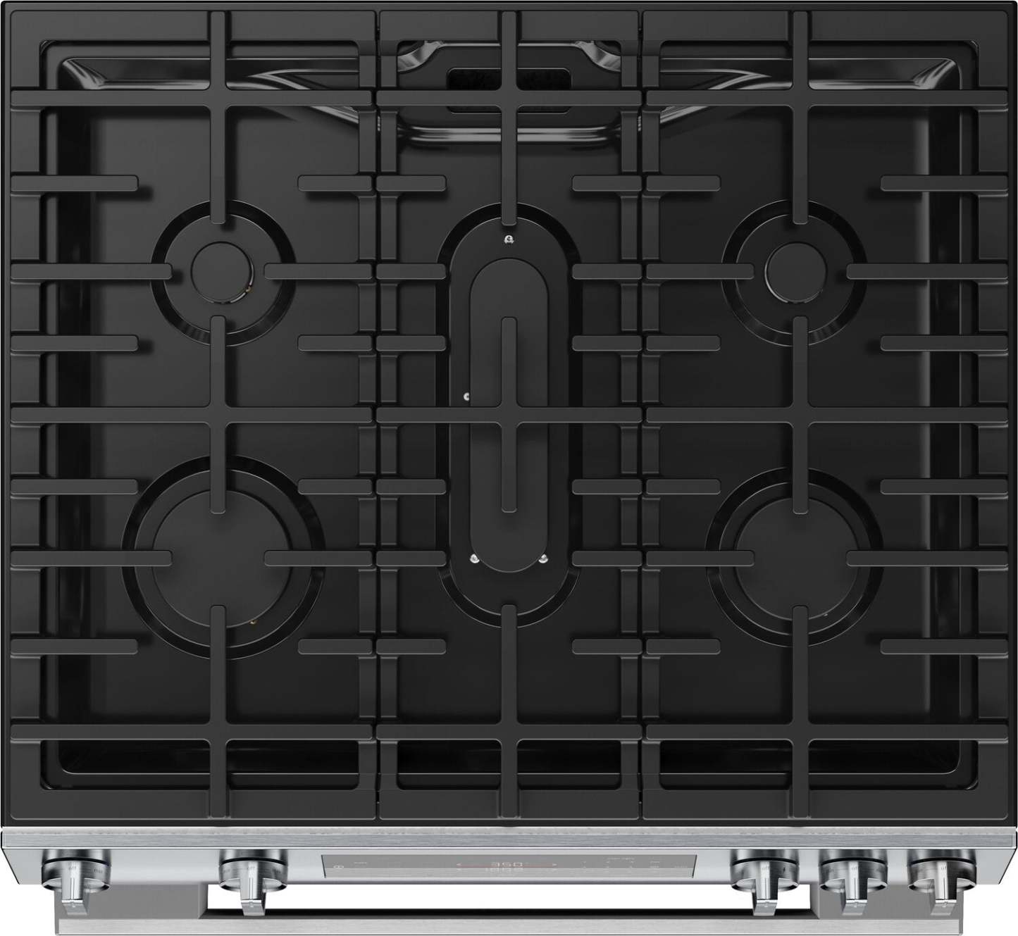 Bosch 30 5.8 Cu. Ft. 100 Series Gas Range with Rapid Preheat and Air Fry - Stainless Steel - HGF1050MUC | Cuisinière à gaz Bosch série 100 de 5,8 pi3 et de 30 po avec préchauffage rapide et friture à air - acier inoxydable - HGF1050MUC | HGF105MC