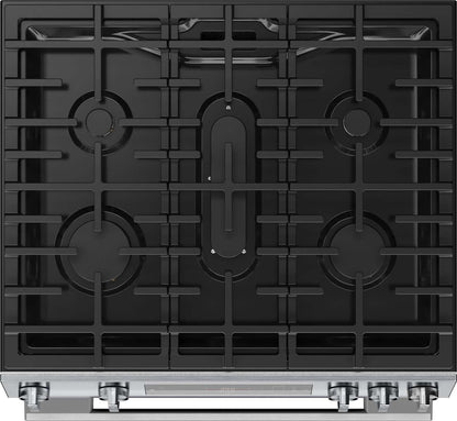 Bosch 30 5.8 Cu. Ft. 100 Series Gas Range with Rapid Preheat and Air Fry - Stainless Steel - HGF1050MUC | Cuisinière à gaz Bosch série 100 de 5,8 pi3 et de 30 po avec préchauffage rapide et friture à air - acier inoxydable - HGF1050MUC | HGF105MC