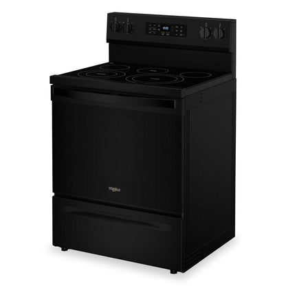 Cuisinière électrique Whirlpool de 5,3 pi3 avec friture à air sans préchauffage - noire - YWFES5030RB | Bain à remous 5,3 Cu. Fort. Cuisinière électrique sans préchauffage pour friture à air - Noir - YWFES5030RB | YWFES5RB