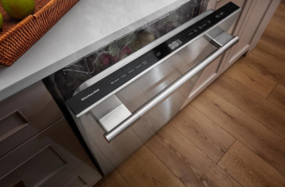 Lave-vaisselle KitchenAid de 24 po et de 44 dBA et troisième panier 360° Max JetsMC - acier inoxydable avec finition PrintShieldMC - KDFS424SPS