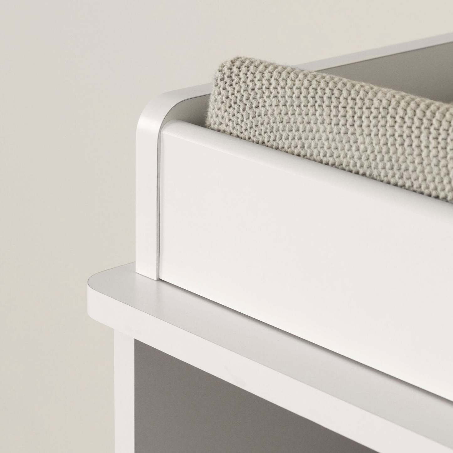 Table à langer Ivy avec tiroirs de rangement - Blanc | Table à langer Ivy pour bébé avec tiroirs de rangement - blanche