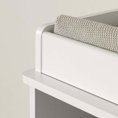 Table à langer Ivy avec tiroirs de rangement - Blanc | Table à langer Ivy pour bébé avec tiroirs de rangement - blanche