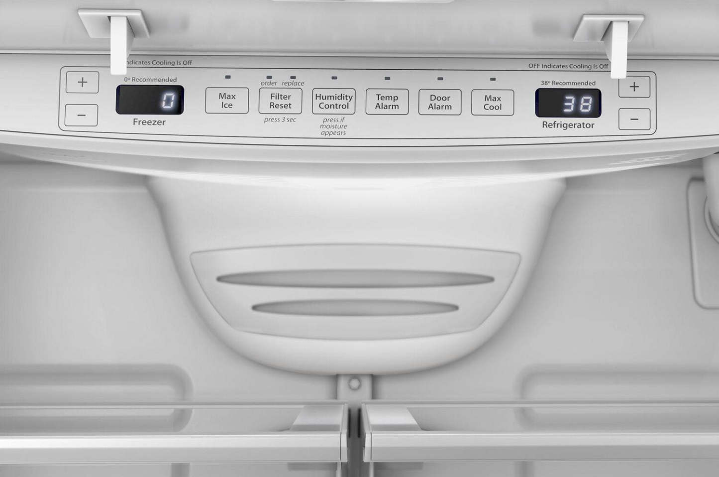 Whirlpool 36 20 pi3 Réfrigérateur de profondeur comptoir à portes françaises - blanc - WRFC2036RW | Réfrigérateur Whirlpool de 20 pi3 et de 36 po de profondeur comptoir à portes françaises - blanc - WRFC2036RW | WRFC20RW