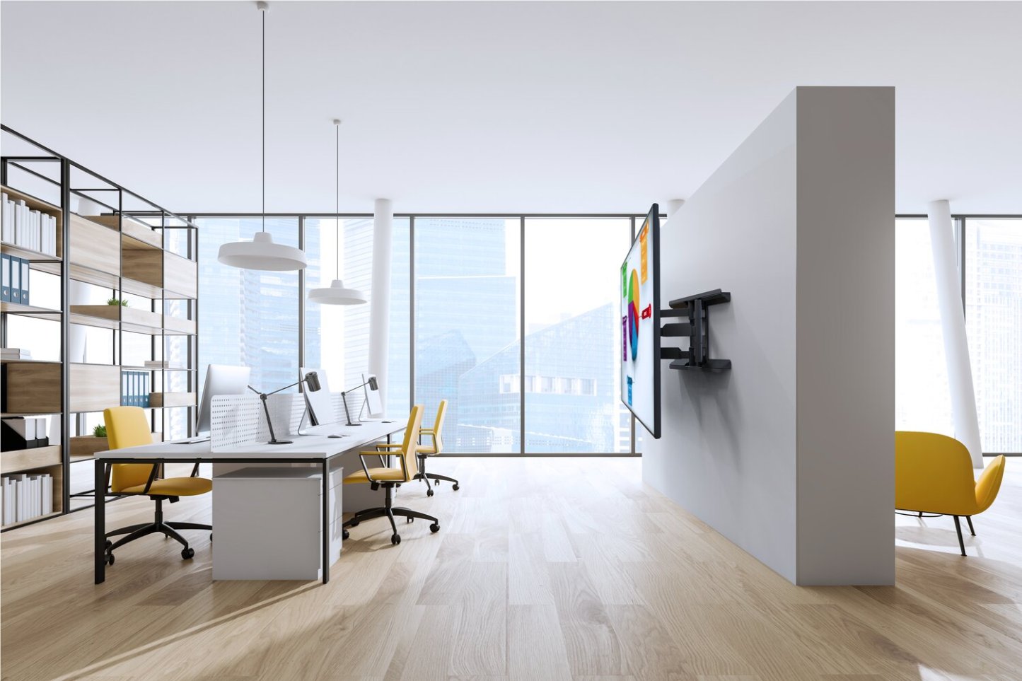 Kanto Living Support pour téléviseur entièrement articulé pour montants en métal - LX600SW | LX600SWM