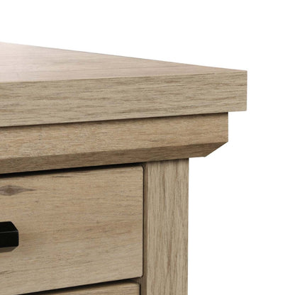 Bureau de direction Akira de 29,53 po à 6 tiroirs - chêne clair