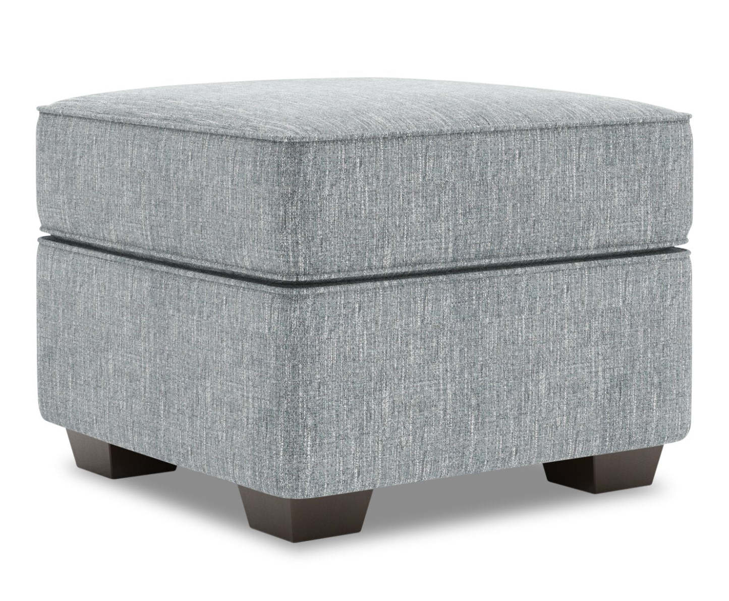 Fabriqué au Canada Canapé personnalisable Lab Roll 24 poufs en tissu d'apparence lin - Luna gris étain | Pouf Roll de Sofa Lab de 24 po fabriqué au Canada en tissu d'apparence lin - gris Luna Pewter | RO802291