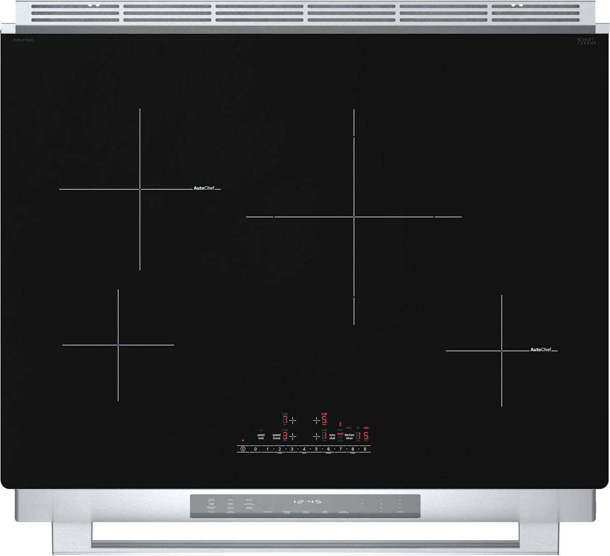 Cuisinière électrique Bosch de série 800 de 4,6 pi3 avec surface de cuisson à induction - HII8057C | HII8057C