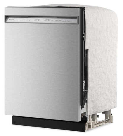 Lave-vaisselle KitchenAid de 24 po et de 47 dBA avec panier à ustensiles sur le troisième niveau - acier inoxydable PrintShieldMC - KDFS224SPS