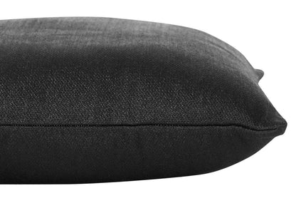 Coussin d'appoint classique intérieur/extérieur - Noir | Coussin décoratif classique pour l'intérieur et l'extérieur - noir | LX1027DP