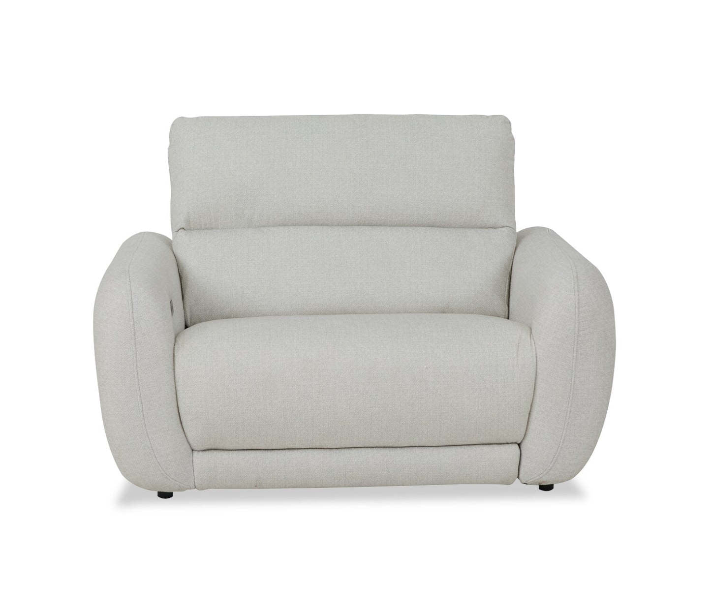 Fauteuil à inclinaison électrique Kailyn de Cindy Crawford Home de 54 po en tissu avec appuie-tête électrique - beige