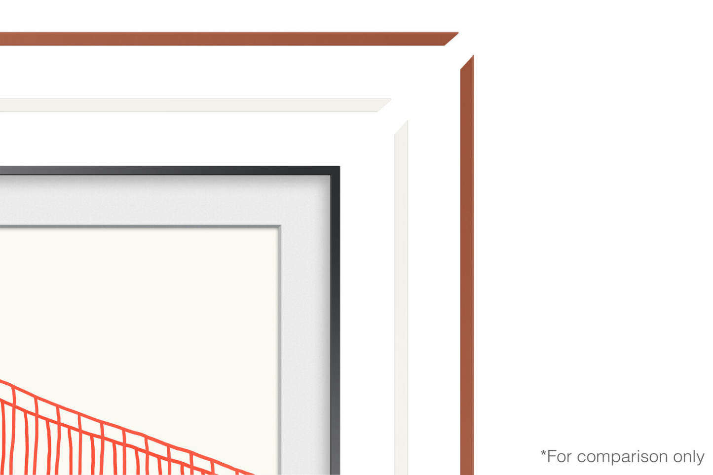 Samsung Customizable Bezel for 32 Frame TV - White|Cadre personnalisable pour téléviseur « The Frame » de 32 po de Samsung - blanc|SCFT32WT