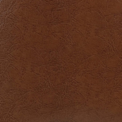 Chaise de salle à manger Elijah avec tissu en cuir végétalien, métal - Marron | Chaise de salle à manger Elijah en tissu de cuir végétalien et en métal - marron