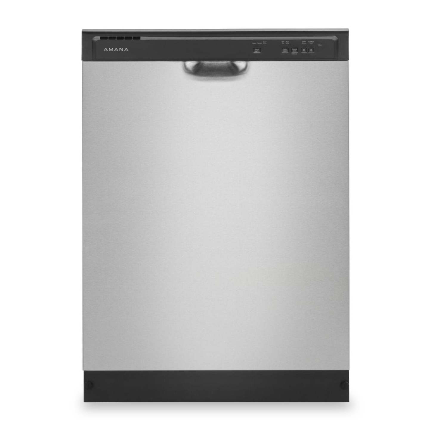 Lave-vaisselle Amana 24 59 dBA à commande frontale avec système de lavage à triple filtre - Acier inoxydable - ADFS2524RS | Lave-vaisselle Amana à 59 dBA de 24 po avec commandes à l'avant - acier inoxydable - ADFS2524RS | ADFS252S