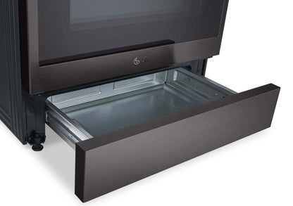 Cuisinière électrique intelligente LG de 6,3 pi³ avec friture à air et convection ProBake Convection® - Résistant aux taches noir en acier inoxydable…