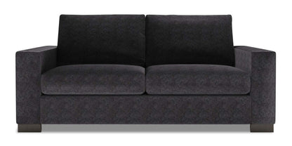 Fabriqué au Canada Canapé Personnalisable Sofa Lab Track 75 en Tissu Chenille Taille Condo avec Accoudoirs - Gris Charbon de Luxe | Canapé Track de Sofa Lab de 75 po de format condo fabriqué au Canada en tissu de chenille - gris Charbon de Luxe | TR092993