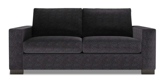 Fabriqué au Canada Canapé Personnalisable Sofa Lab Track 75 en Tissu Chenille Taille Condo avec Accoudoirs - Gris Charbon de Luxe | Canapé Track de Sofa Lab de 75 po de format condo fabriqué au Canada en tissu de chenille - gris Charbon de Luxe | TR092993