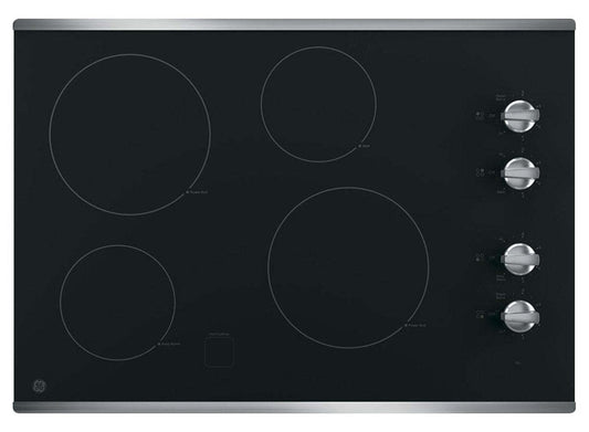 GE 30 4-Element Electric Cooktop - Stainless Steel - JP3030SWSS | Table de cuisson électrique GE de 30 po à 4 éléments - acier inoxydable - JP3030SWSS | JP3030SW