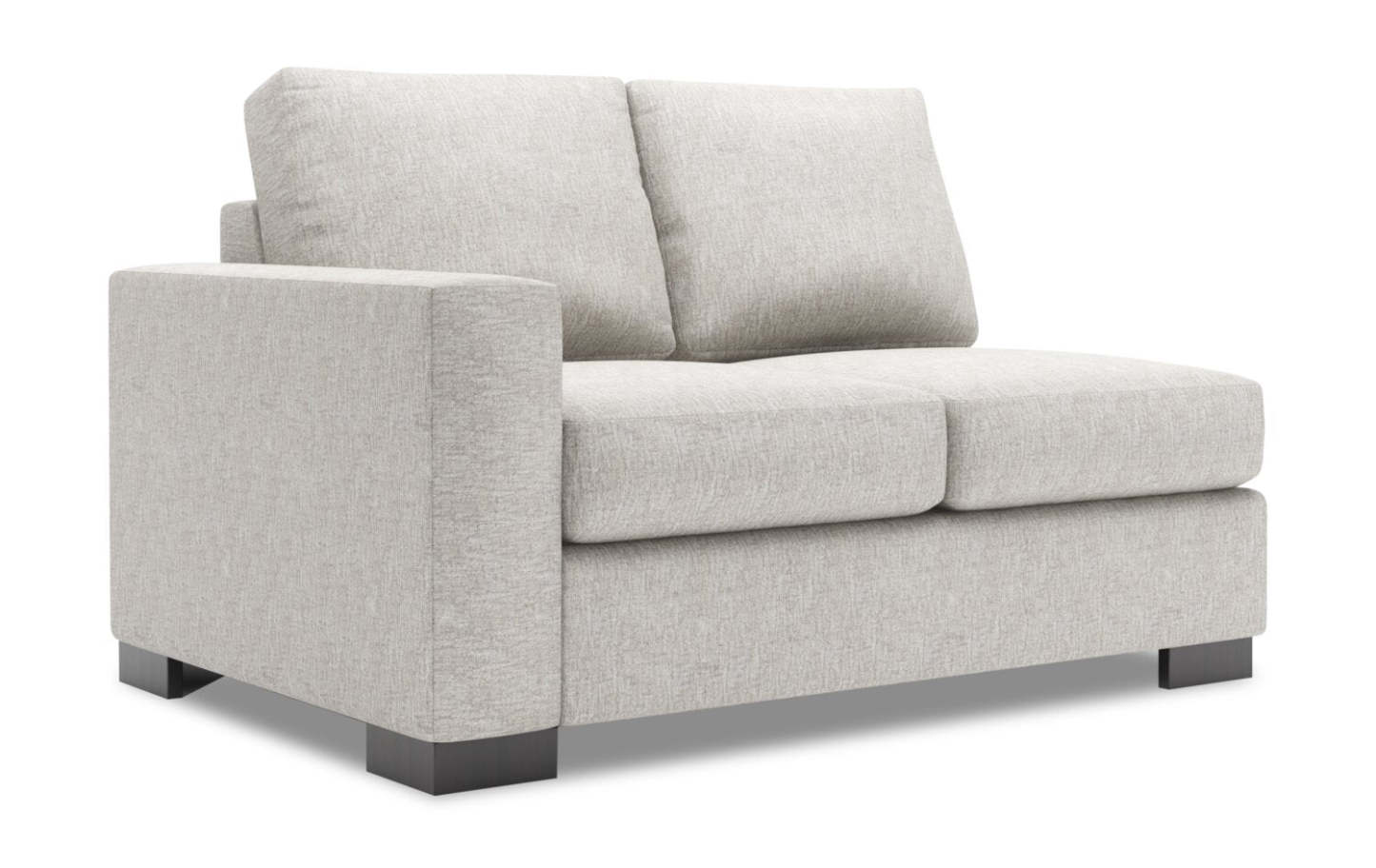 Sofa Lab Track LAF Loveseat - Luxe Argent | Causeuse de gauche Track de la collection Sofa Lab - Luxe Argent | TR232793