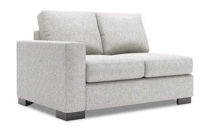 Sofa Lab Track LAF Loveseat - Luxe Argent | Causeuse de gauche Track de la collection Sofa Lab - Luxe Argent | TR232793