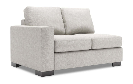 Sofa Lab Track LAF Loveseat - Luxe Argent | Causeuse de gauche Track de la collection Sofa Lab - Luxe Argent | TR232793