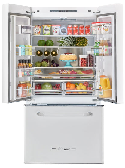 Réfrigérateur Classic Rétro par Unique de 36 po et de 21,4 pi3 de profondeur comptoir - blanc guimauve - UGP-595L W AC | U595LWAC