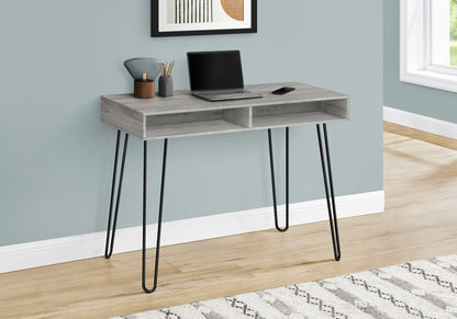 Bureau Ezra 40 avec compartiments - Gris|Bureau Ezra de 40 po avec compartiments ouverts - gris