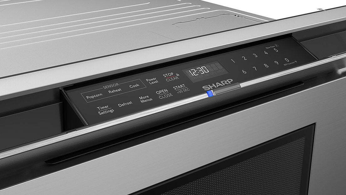Sharp 24 1.2 Cu. Ft. Built-In Smart Microwave Drawer Oven - Stainless Steel - SMD2479KC | Tiroir four à micro-ondes intelligent encastré Sharp de 1,2 pi³ et de 24 po - acier inoxydable - SMD2479KC | SMD2479C
