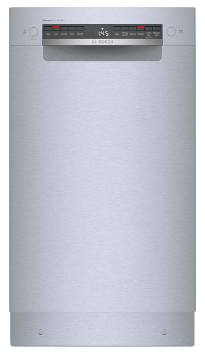 Bosch Lave-vaisselle intelligent à commande frontale série 18 300 avec PrecisionWash® et troisième panier - SPE53C55UC | Lave-vaisselle intelligent Bosch série 300 de 18 po avec commandes à l'avant, PrecisionWash et 3e panier - SPE53C55UC | SPE535UC