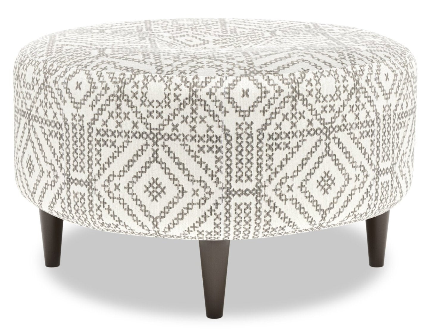 Pouf The Curve 31 en tissu, fabriqué au Canada par Sofa Lab (CURV1155) | Personnalisable