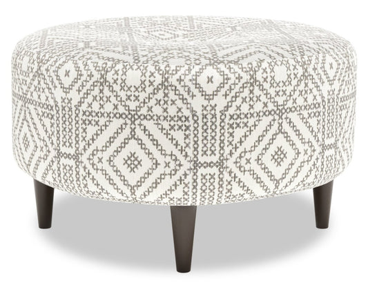 Pouf The Curve 31 en tissu, fabriqué au Canada par Sofa Lab (CURV1155) | Personnalisable