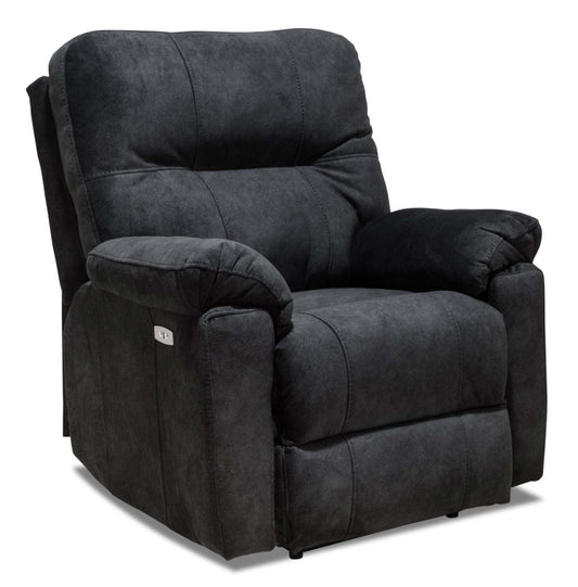 Fauteuil à inclinaison électrique Gybson de 38 po fabriqué au Canada en tissu - gris graphite