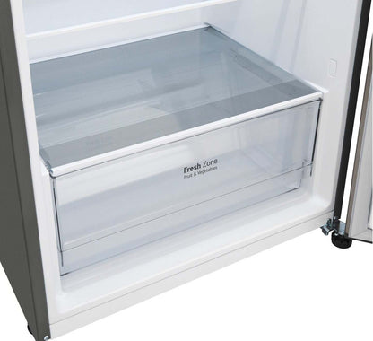 LG 28 13 Cu. Fort. Réfrigérateur à congélateur supérieur - Argent platine - LT13C2000V | Réfrigérateur LG de 13 pi³ et de 28 po à congélateur supérieur - platine argentée - LT13C2000V