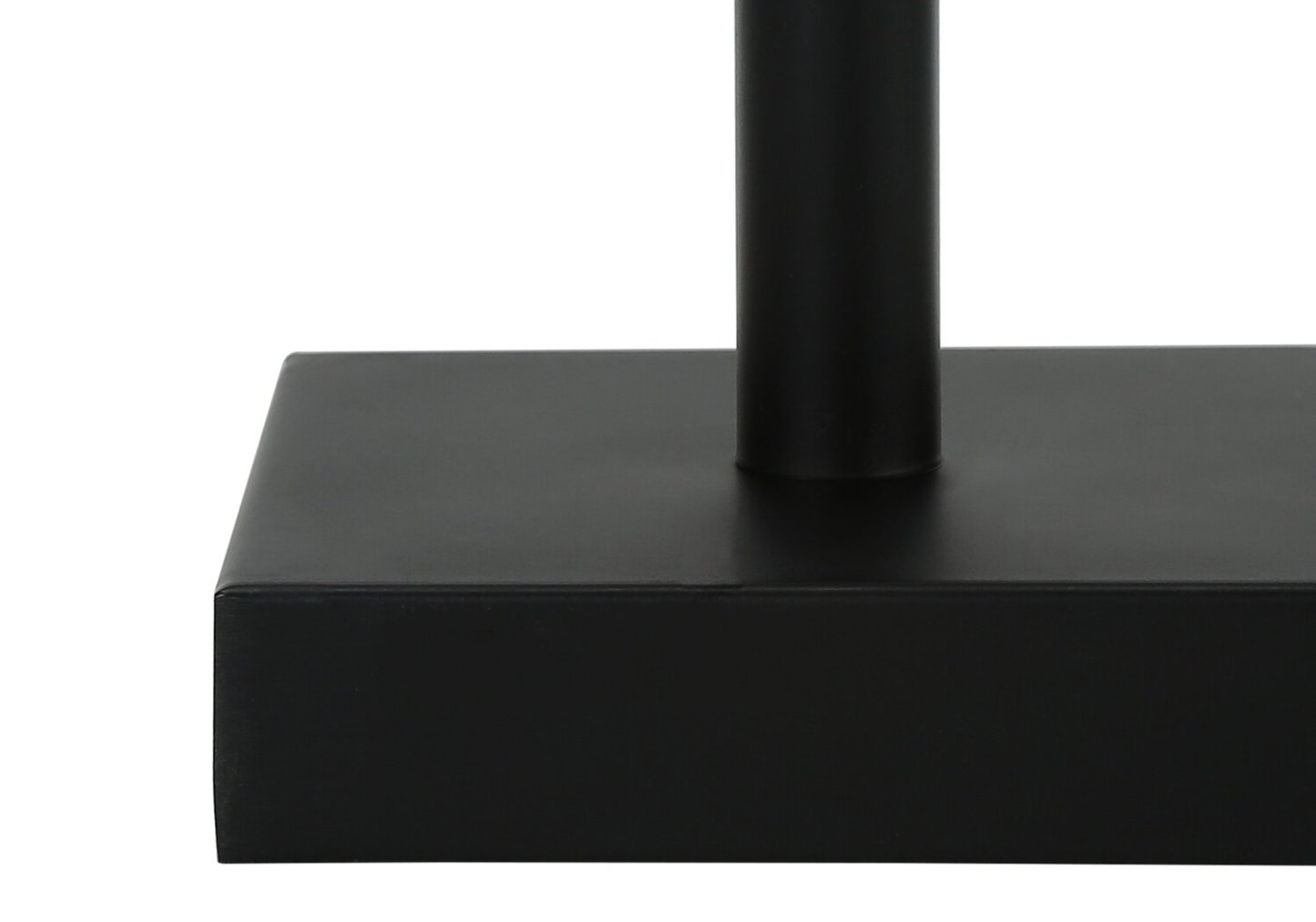 17 Ensemble 2 lampes de table de 17 po en métal noir avec recharge USB