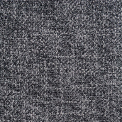 Chaise en tissu Valley 44 avec base et pieds en bois d'hévéa - Étain | Fauteuil Valley de 44 po en tissu avec base et pattes en hévéa - étain