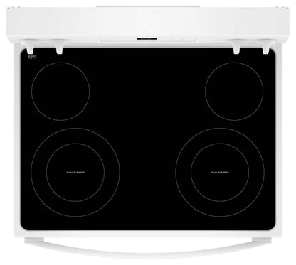 Cuisinière électrique Whirlpool de 5,3 pi³ avec nettoyage automatique - blanche - YWFES3530RW