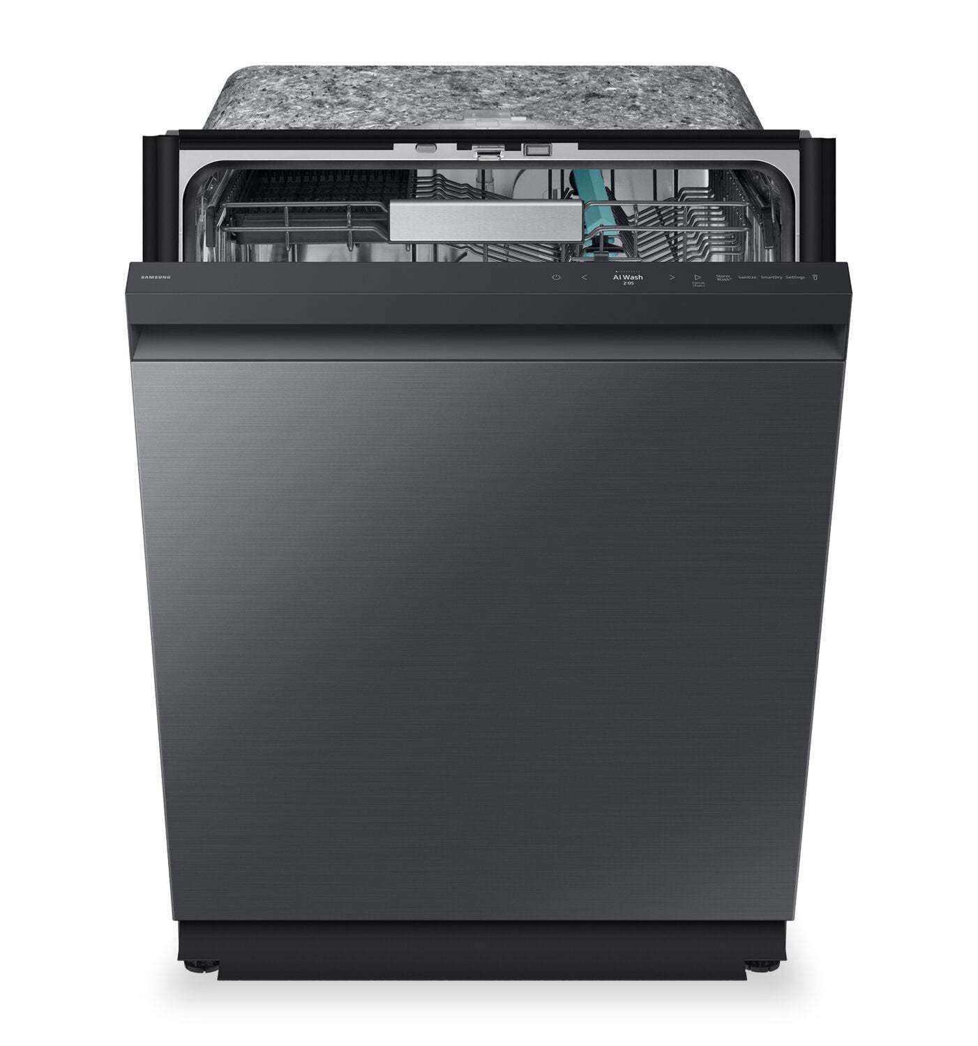Samsung 24 38 dBA Lave-vaisselle à commandes sur le dessus avec nettoyage par IA et 3e panier - Noir - DW90F89T0UMTAA | Lave-vaisselle Samsung de 24 po et de 38 dBA avec commandes sur le dessus, nettoyage avec IA et 3e panier - DW90F89T0UMTAA | DW90F89B