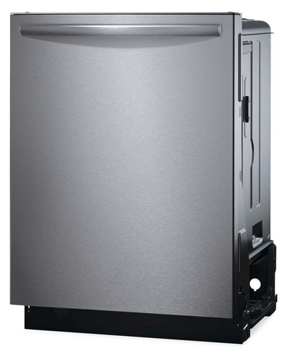 Lave-vaisselle encastré Frigidaire Gallery de 24 po et de 47 dBA avec commandes sur le dessus - acier inoxydable résistant aux traces - GDSH…