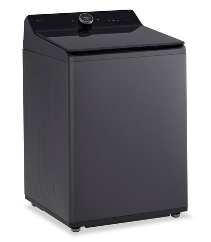 Laveuse intelligente haute efficacité LG à chargement par le haut de 6,3 pi³ - acier noir - WT8600CB | LG 6.3 Cu. Ft. Smart Top-Load High-Efficiency Washer - Black Steel - WT8600CB