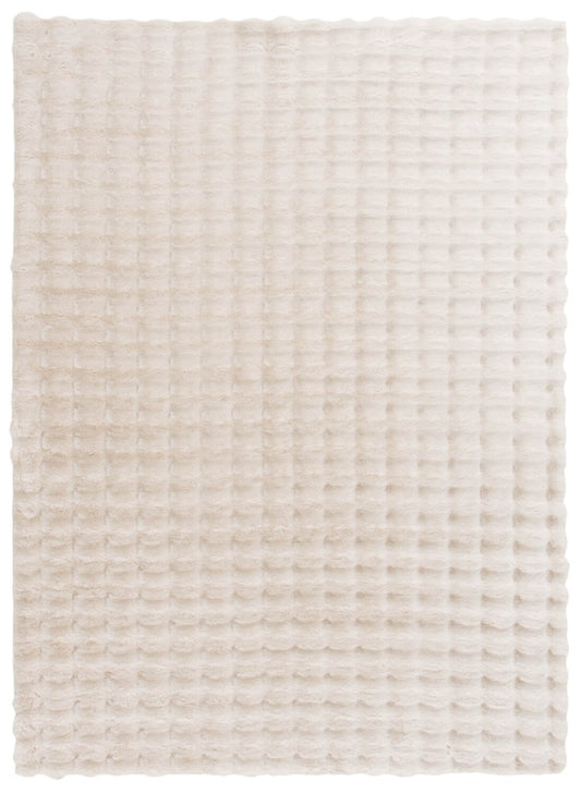 Tapis à bulles en fausse fourrure ivoire avec envers en mousse à mémoire de forme – 5' x 7' | Tapis Bubble en fausse fourrure ivoire avec revers en mousse à mémoire de forme - 5 pi x 7 pi | BUBBIV06