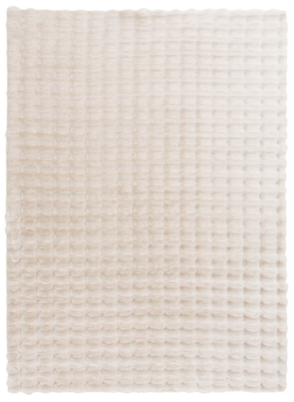 Tapis à bulles en fausse fourrure ivoire avec envers en mousse à mémoire de forme – 7' x 10' | Carpette Bubble en fausse fourrure ivoire avec revers en mousse à mémoire de forme - 7 pi x 10 pi | BUBBIV08