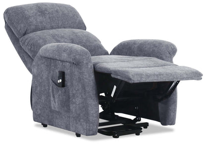 Fauteuil basculeur à inclinaison électrique Ruben de 32 po en tissu chenille - gris