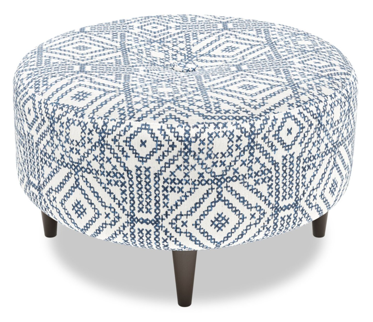 Pouf The Curve 31 en tissu, fabriqué au Canada par Sofa Lab (CURV1156) | Personnalisable